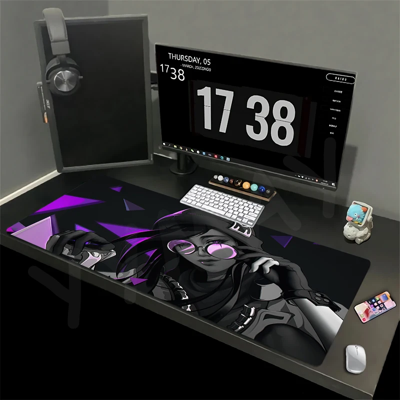 

Valorant Large Mousepad Rubber Desk Gamer Mousepads Keyboard Mat Desk Rug 123456 Pc HD Desk Mats Company Mouse Pad For Gift