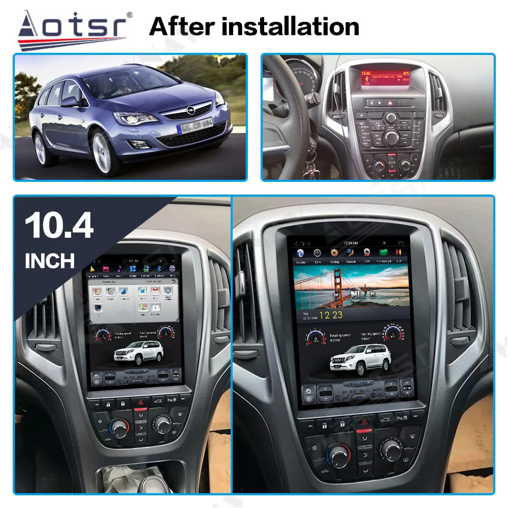 10.4'' Qualcomm 8 core For Opel Vauxhall Holden Astra J 2010-2013 Car Radio Multimedia Player Android 11 Auto GPS Navi Carplay