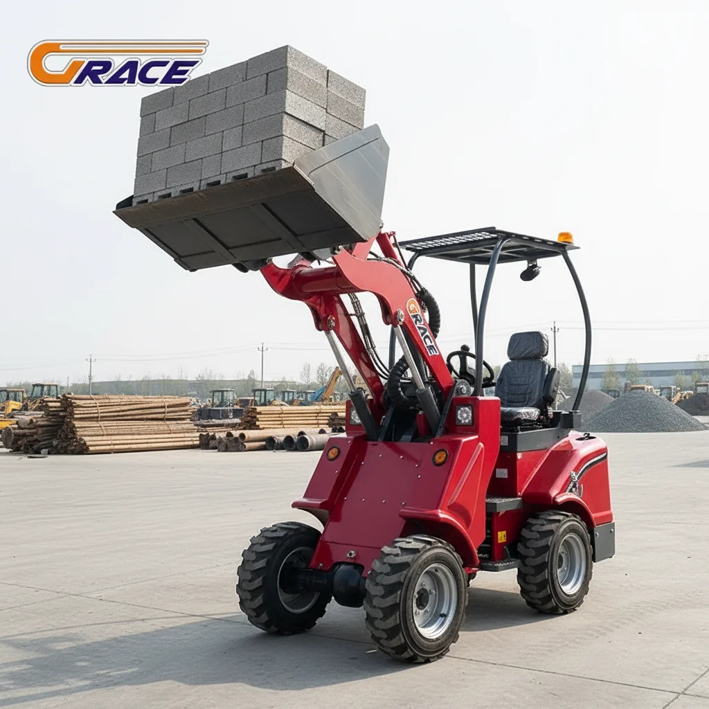 5 Ton Mini Backhoe Loader Diesel Hydraulic Large Backhoe for Heavy Digging Work