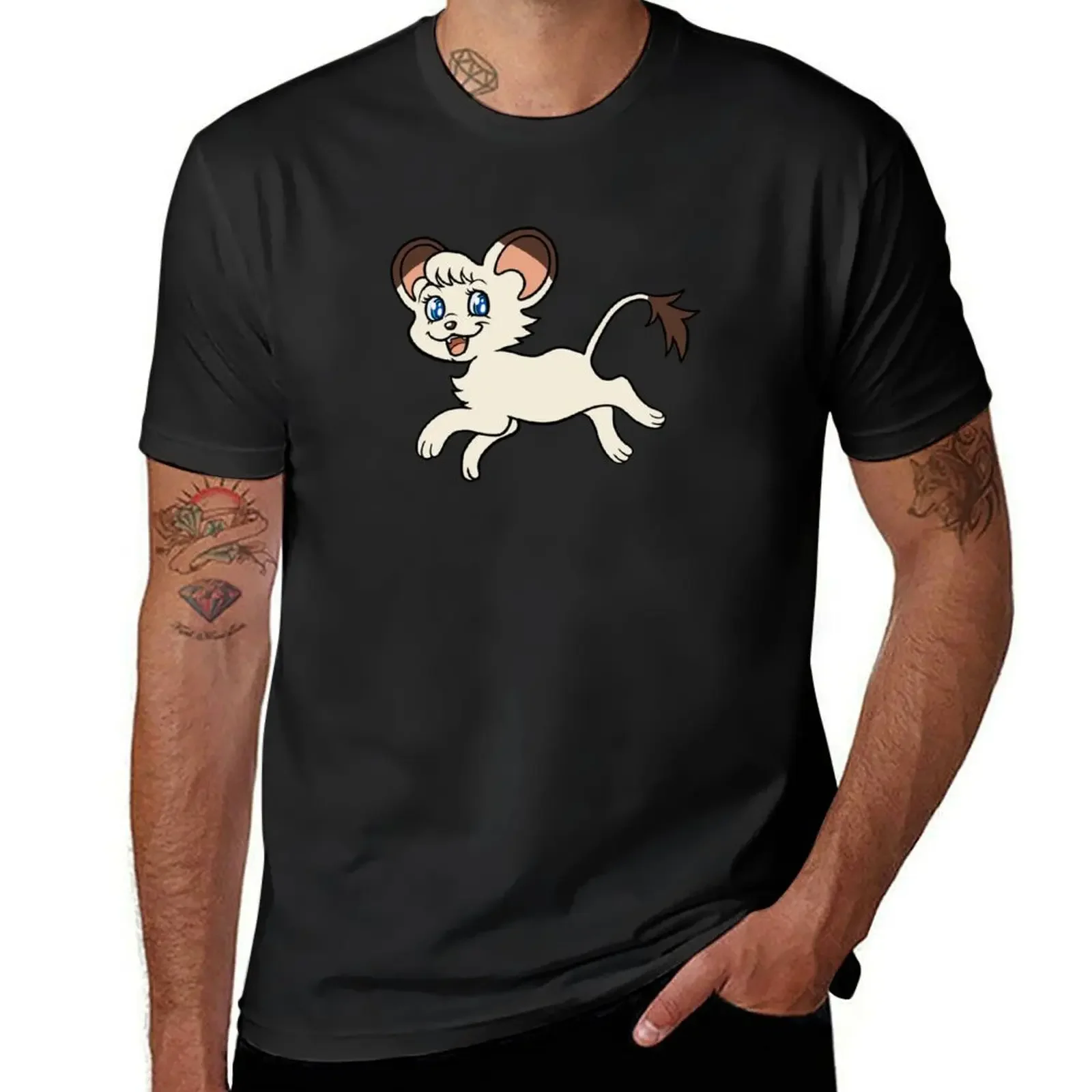 Kimba T-Shirt plus sizes animal prinfor boys men t shirts high quality