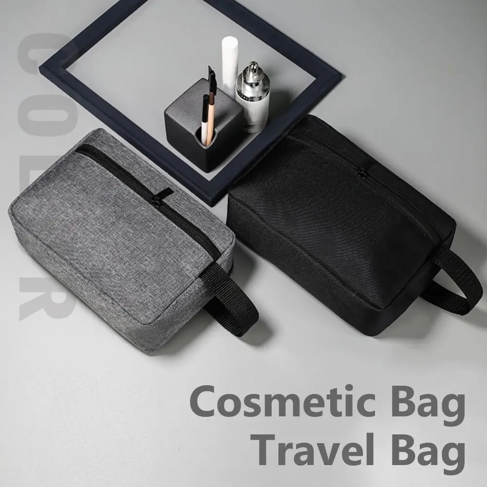 Fashion Electronic Digital Dust-proof Canvas Storage Pouch Wash Handbag Cosmetic Bags Makeup Necessities Case