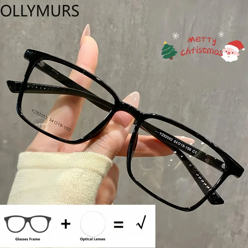 

KIZN большие размеры мужские квадратные оптические очки по рецепту TR90 близорукость дальнозоркость прогрессивные мультифокальные очки с рецептами Y820