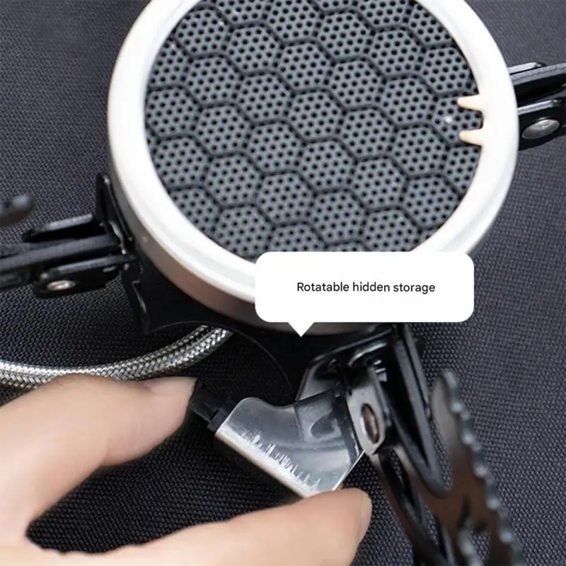 2025 New Foldable Camping Cooker Burners Wind Resistant Flame 4 Leg Stability Compacts Portable Design for Outdoor Cooking