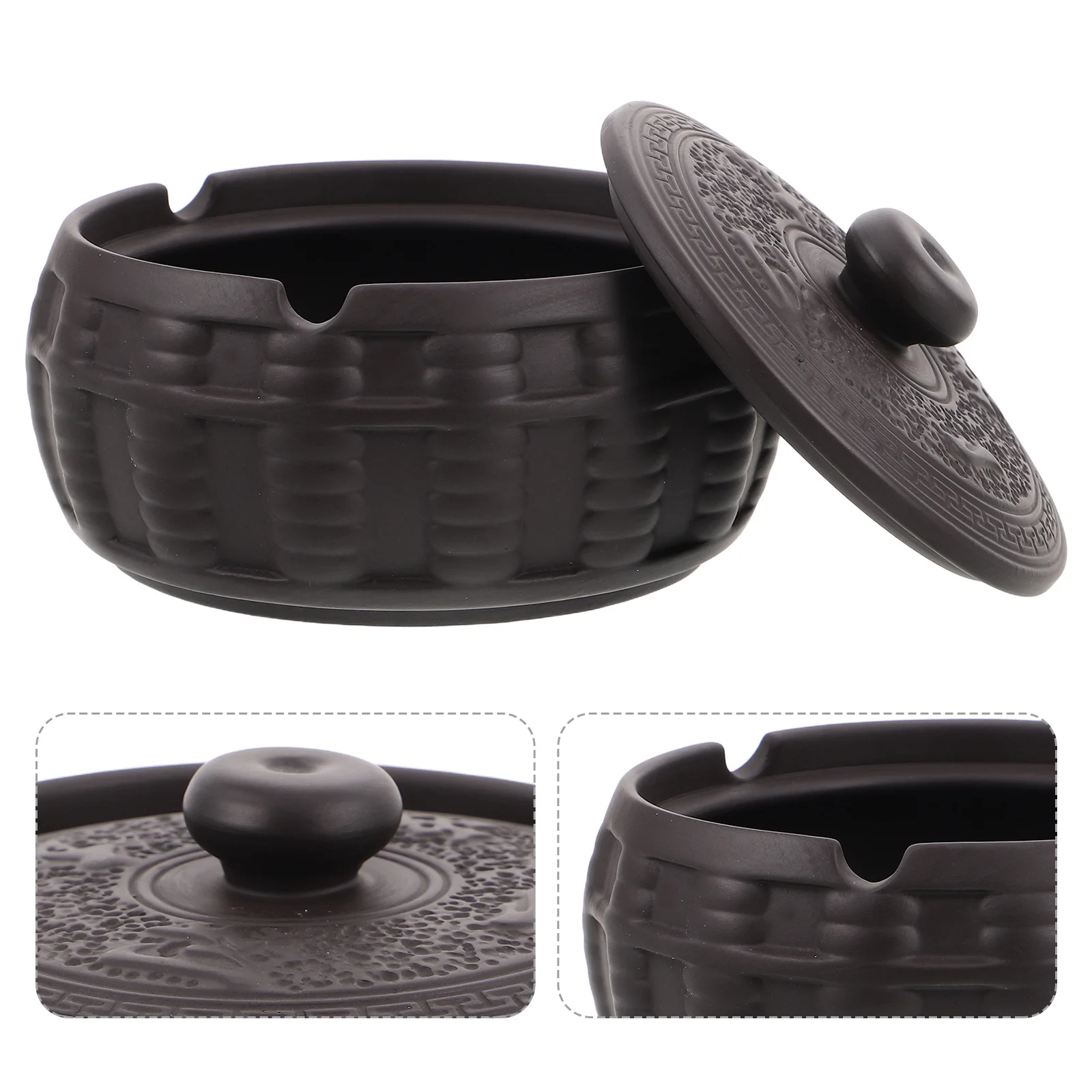 

Ash Container Ashtray for Smokers Parties Events Artistic Ashtrays Garden Outdoor Use Travel Holder Indoor Coffee Table