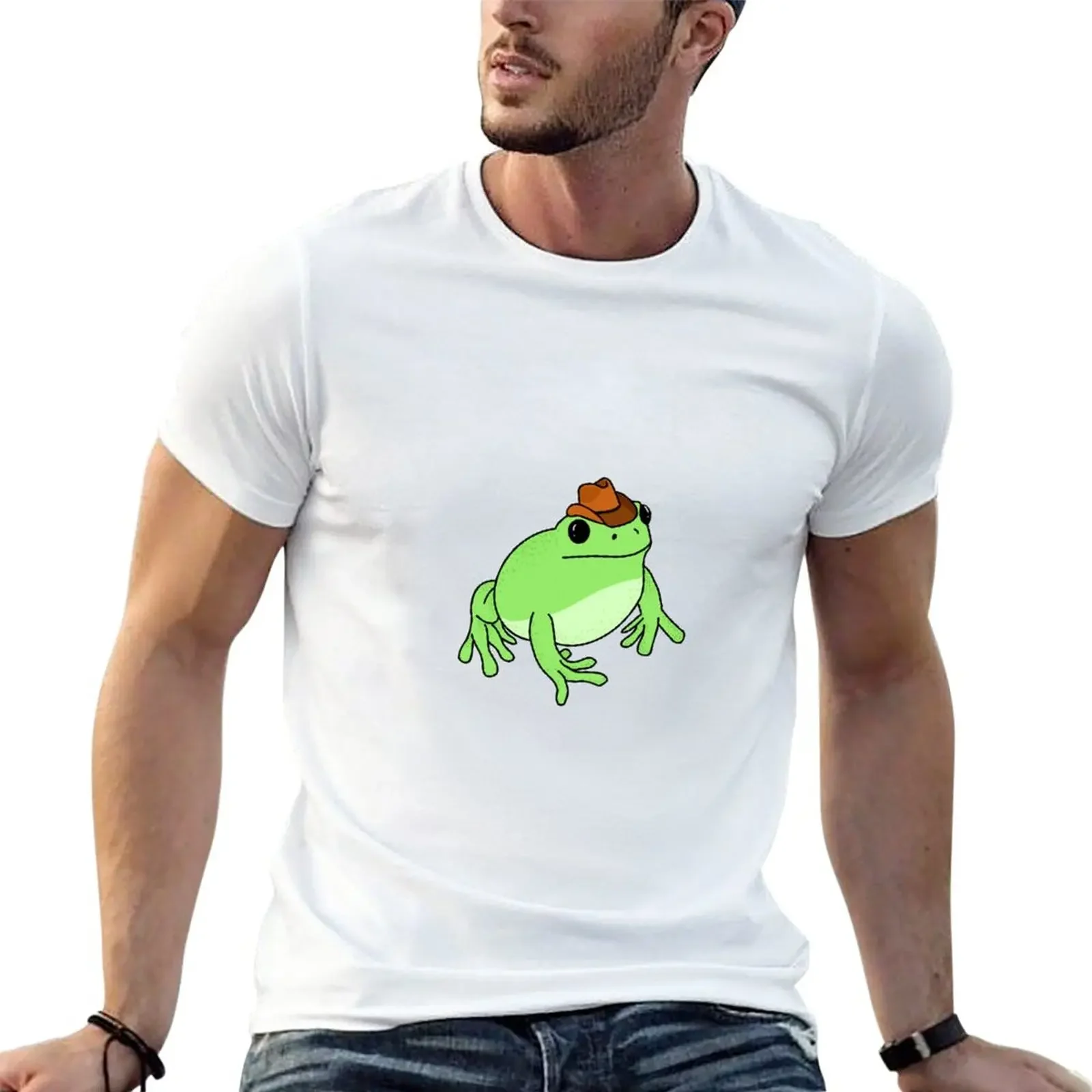 Cowboy Frog T-Shirt vintage clothes sublime plain men clothes