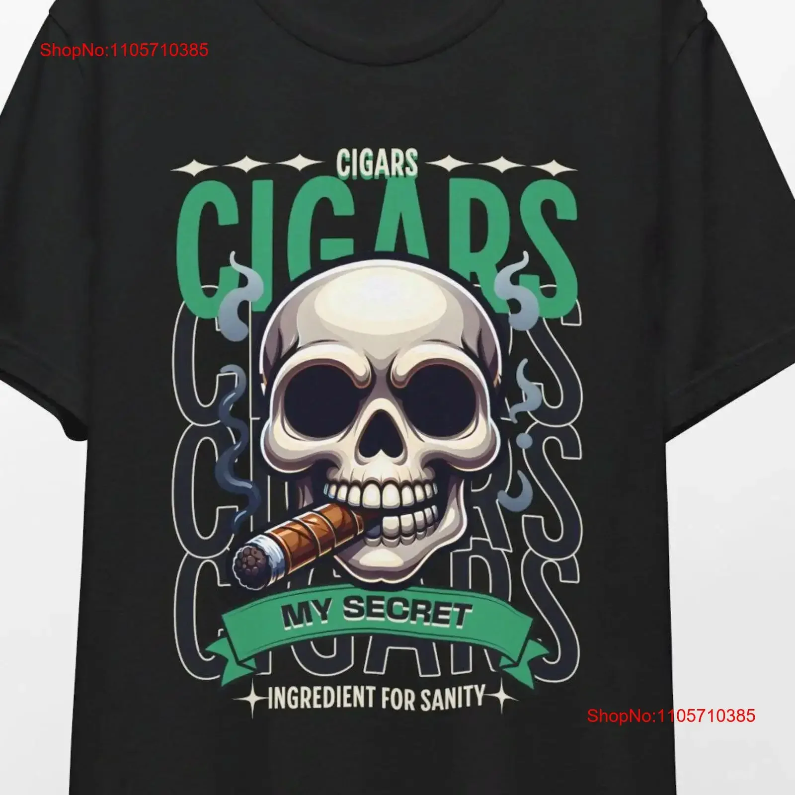 Cigar my secret ingredient for sanity shirt t lovers gifts woman group matching graphic vintage Washed Soft Stylish