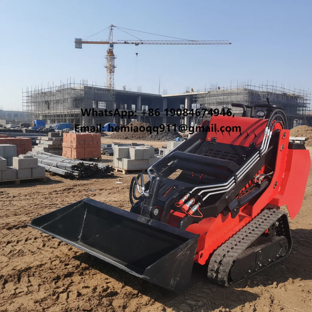 Hot Sale Briggs & Stratton Engine  Mini Tracked Skid Steer Loader for Price