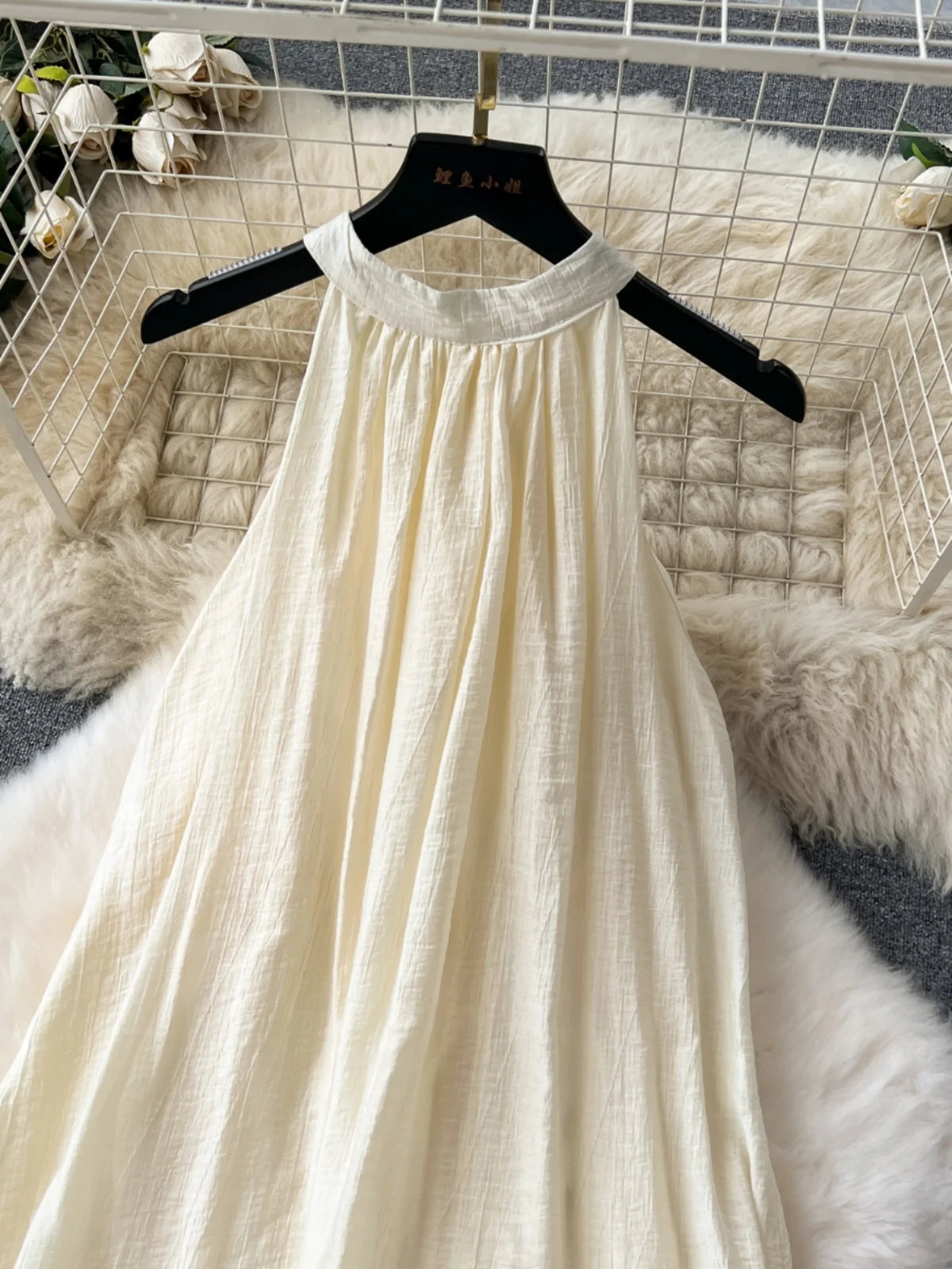 กระโปรงทรงเอเอไลน์เอวสูงสไตล์เกาหลี ผ้าลูกไม้ปักลายหรูหรา น้ำหนักเบา เหมาะสำหรับฤดูร้อน รุ่น Ele Neline Holiday Dr