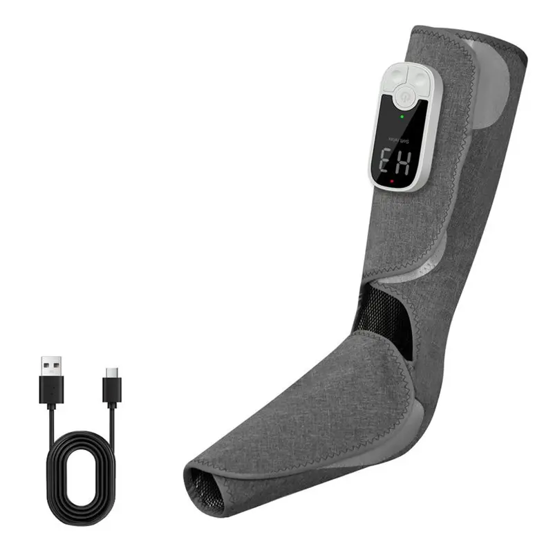 AEE6-Eletric Air Pressure Calf Massager Cordless Leg Massage With Heat 3 Mode Compresstion Relax Foot Muscle Relieve Fatigue