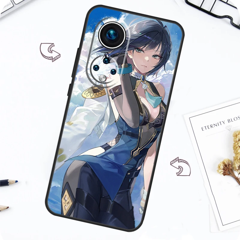 Yelan Genshin Impact Case For Honor Magic 5 6 7 Lite Honor 200 Pro X8b X9a X8a X8 X9 X9c X9b 50 70 90 Lite Cover