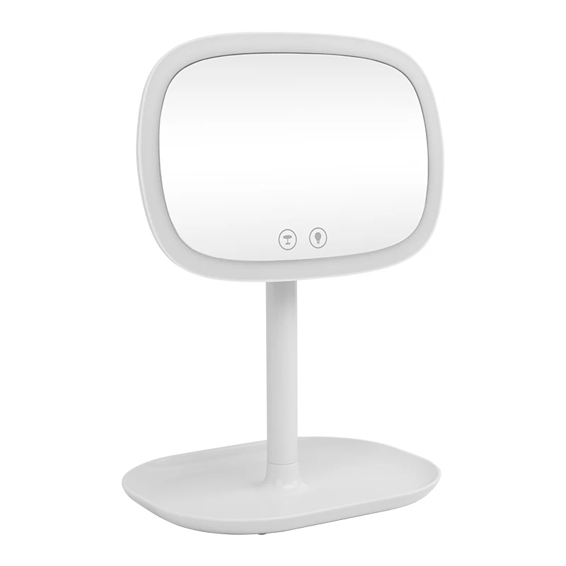 مصباح طاولة ومرآة مكياج 2 في 1 مع تعتيم باللمس، تكبير 1X/10X، يعمل بمنفذ USB، لزينة المكتب #6