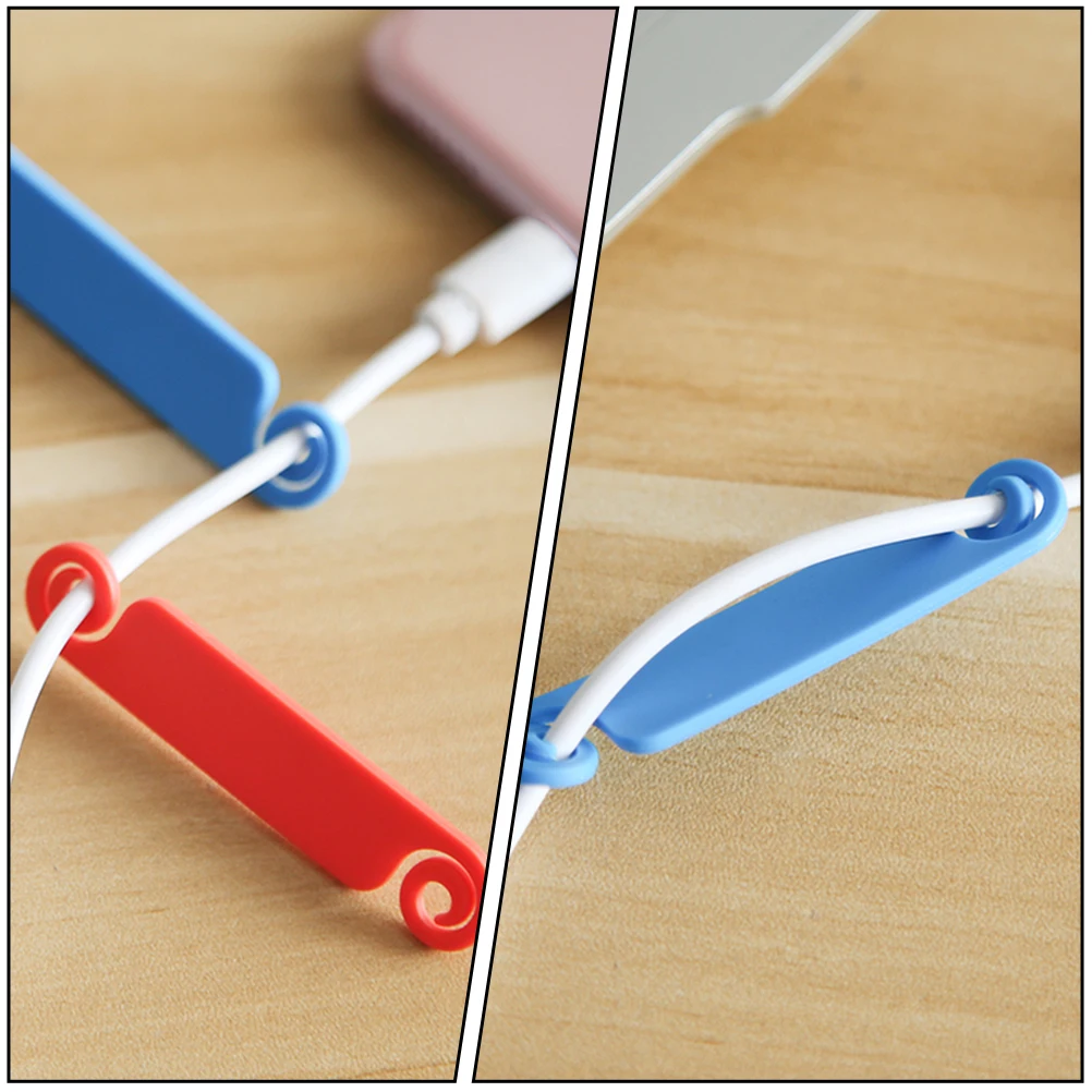 

100 Pcs Colored Cable Labels Identification Tags Brand New Tpr Cord Organization