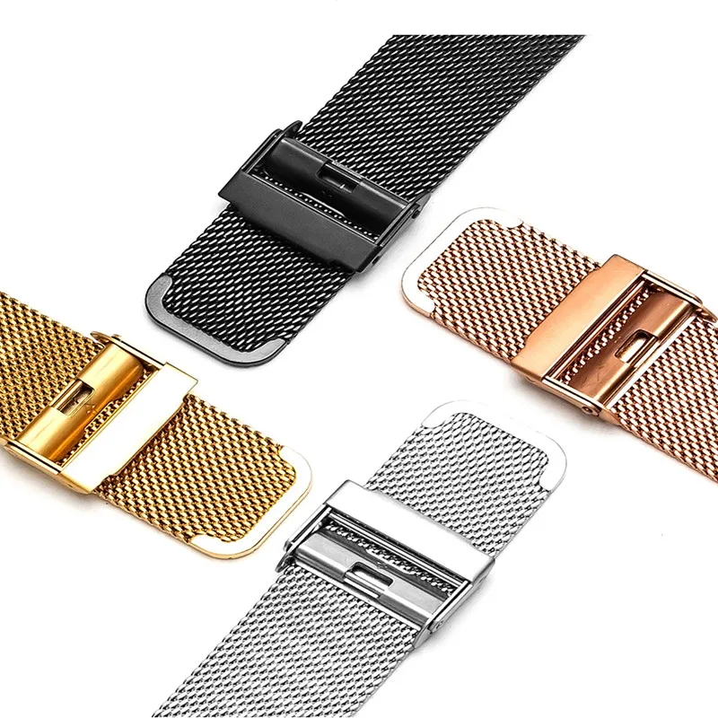 Milanese Watchband 12mm 14mm 16mm 18mm 20mm 22mm Universal Stainless Steel Replace Strap Women Men Watch Accessories Bracelet