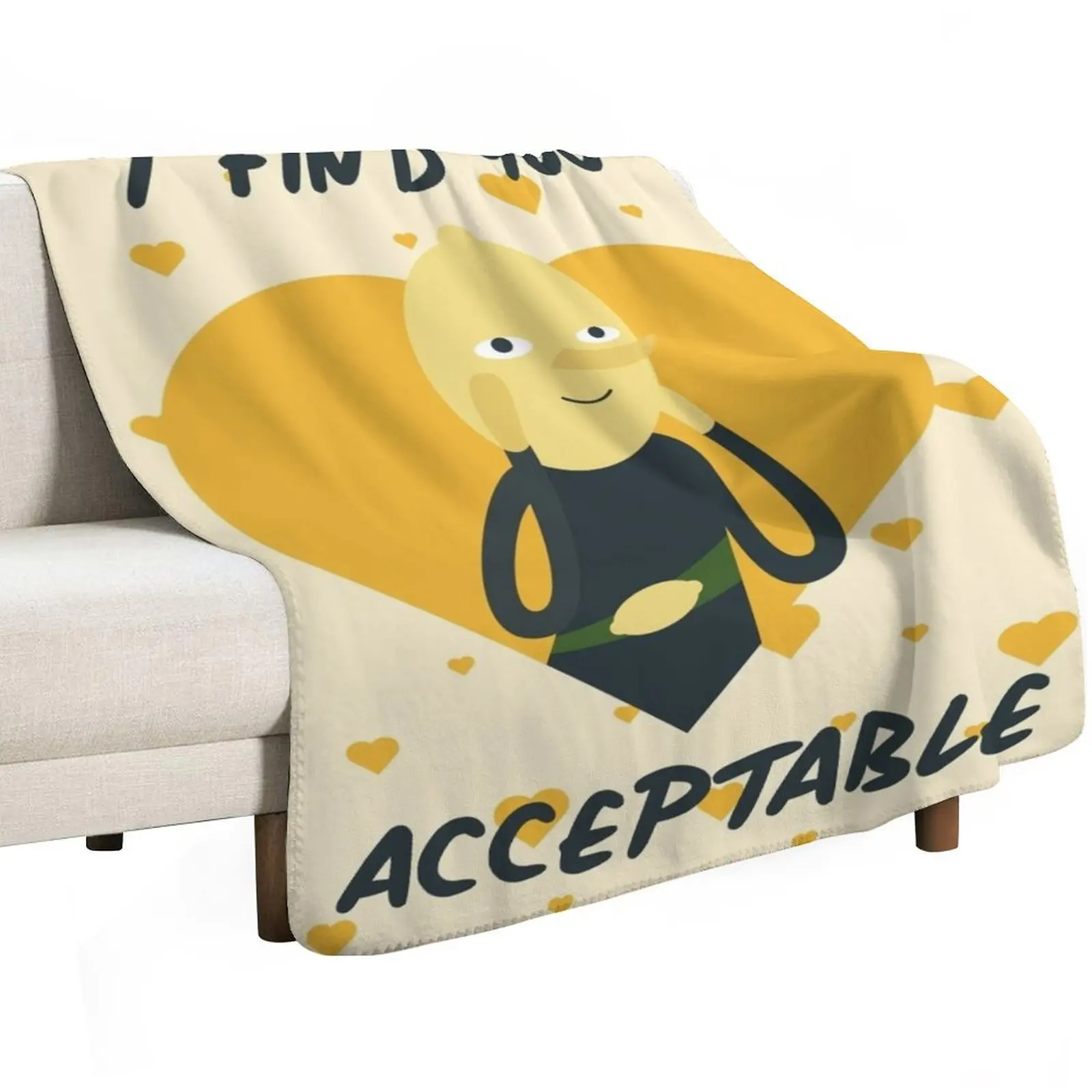 

I Find You Acceptable (Adventure Time) Throw Blanket for babies Bed covers funny gift Thermals For Travel Blankets