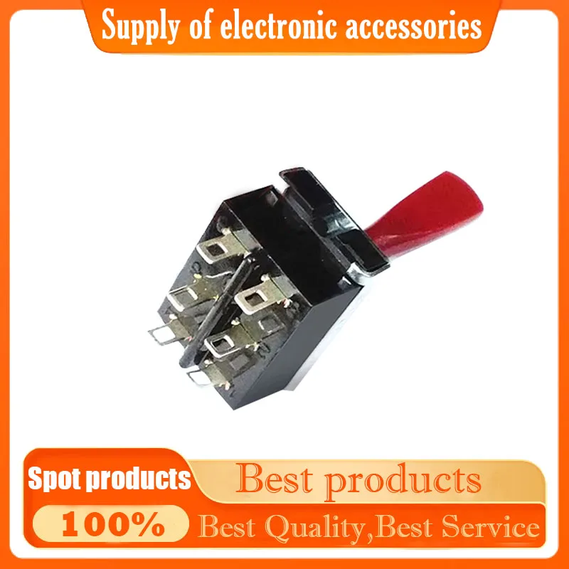 

Оригинальный тумблер R13-25B, 6-контактный, 2-скоростной тумблер с резиновой ручкой, ВКЛ-ВКЛ, 10A125V, открытый, 12 мм