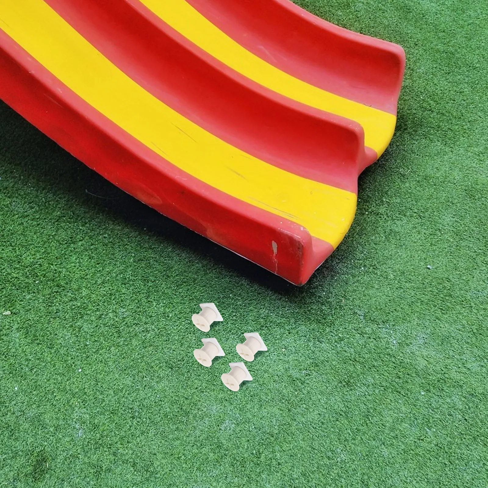 8Pcs Kids Slide Screw Cover White Plastic Fixing Caps Replacement for Children Slide Rail Spare Parts Outdoor Accessory