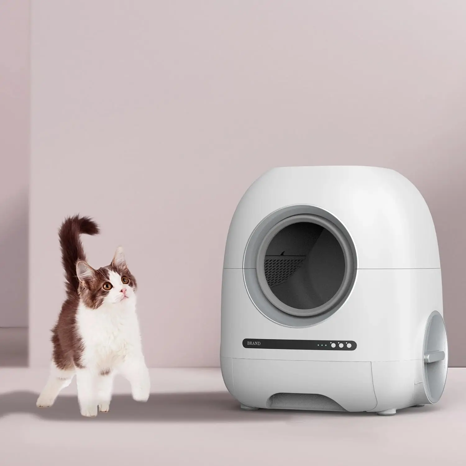 65L Smart Automatic Cat Litter Box Self Cleaning with Odor Control for Multiple Cats Large Capacity
