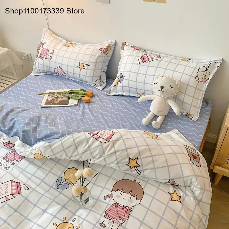 Bedroom Bed Sheet Feather Quilt Cover Bed Sheet Bedspread Bedding Set 150 X200 220 X 240 Flower King Luxury 160X200