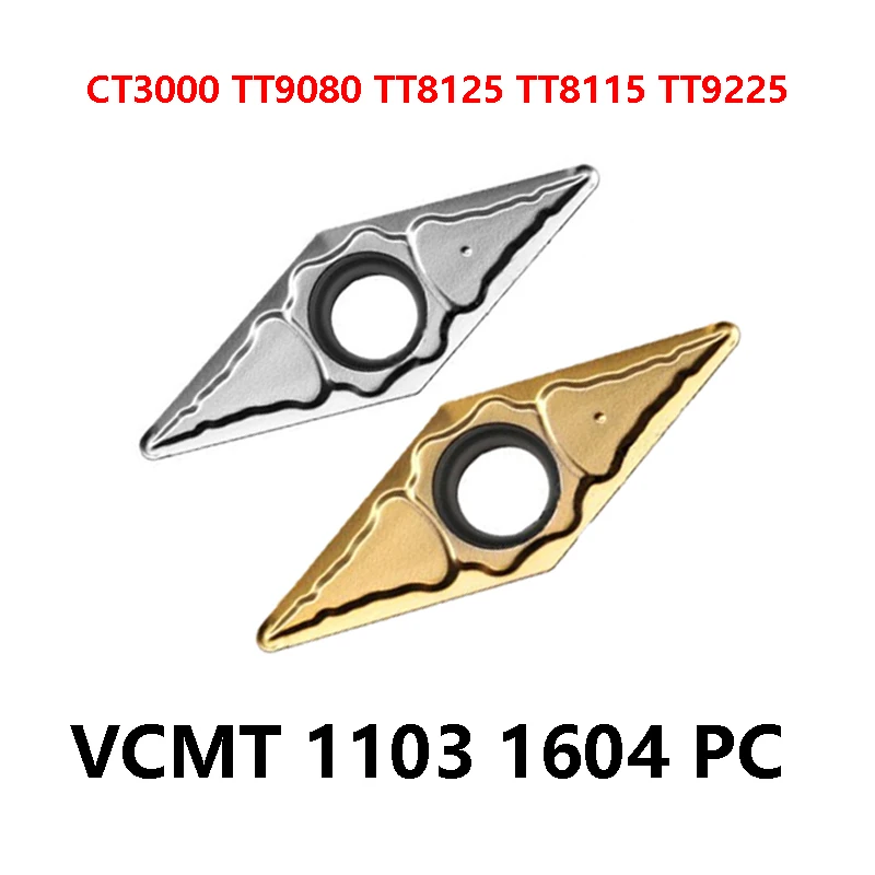 

VCMT110304PC CT3000 TT9225 VCMT160404PC TT9080 TT8115 TT8125 Original Carbide Inserts Lathe Cutter VCMT110304 VCMT160404 VCMT