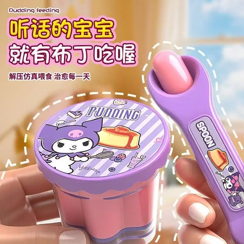 

Sanrio Kuromi игрушка для кормления мультфильм Kawaii Hello Kitty Mymelody Cinnamoroll набор еда креативная игровая игрушка детский подарок оптовая продажа