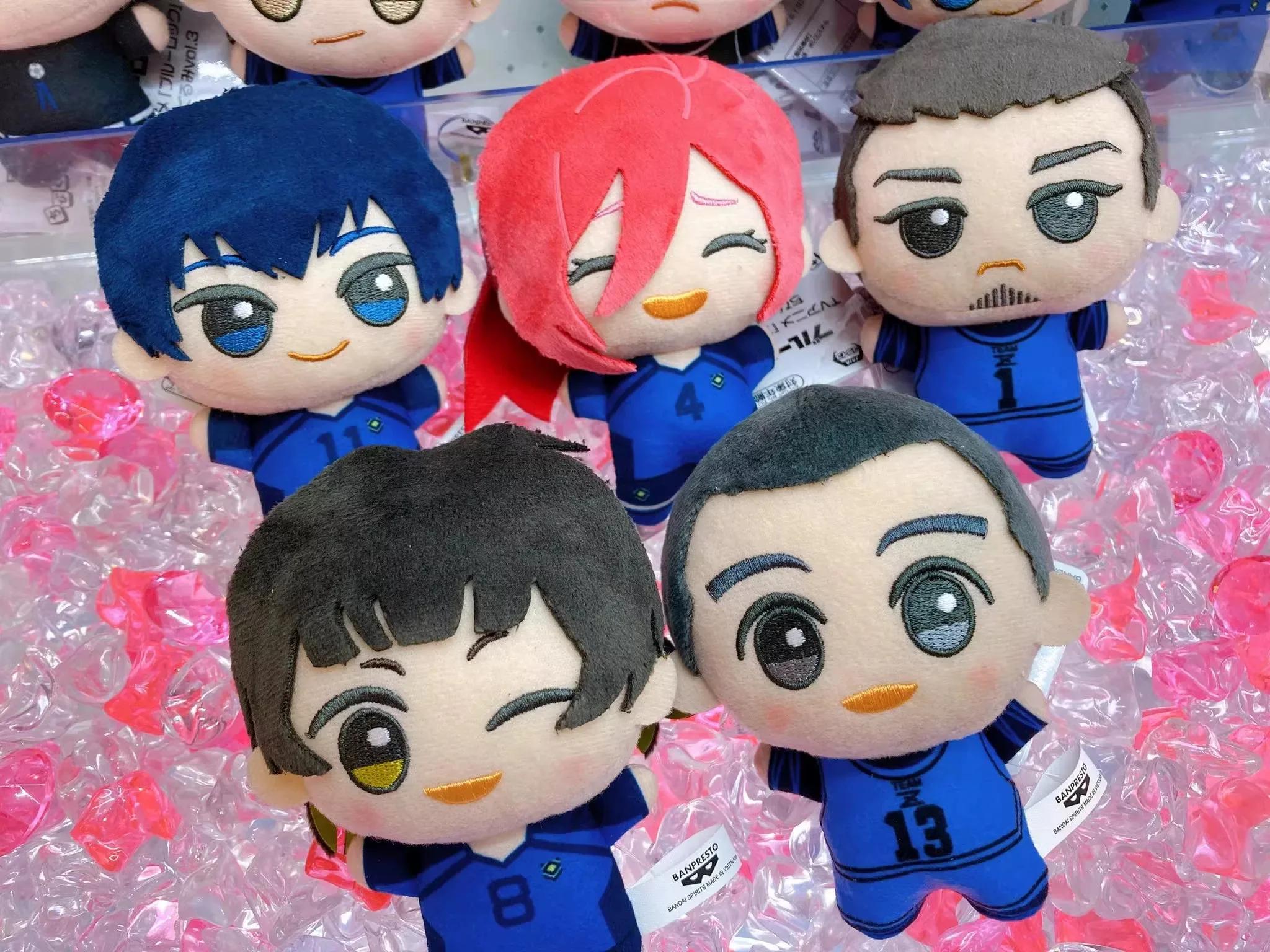 BLUE LOCK Anime Bachira Meguru Chigiri Hyoma Original 12cm Cute Plush Keychain Toys Gift