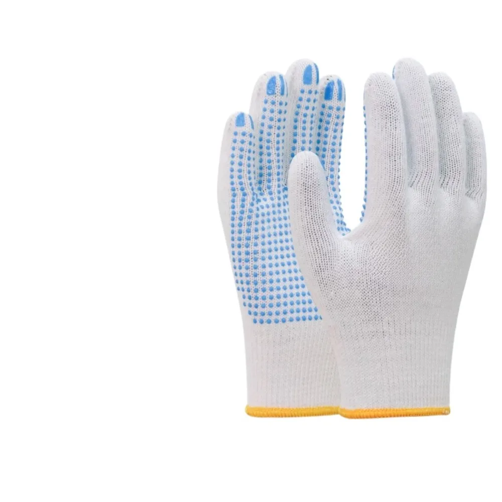 

Dispensing thread gloves work wear-resistant non-slip thick cotton yarn breathable labor labor handling gauze high elasticity