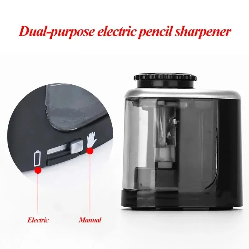 2026 Selling Electric Automatic Pencil Sharpener For Students, Spiral Steel Blade Pencil Sharpener For Artists And Colored Penci