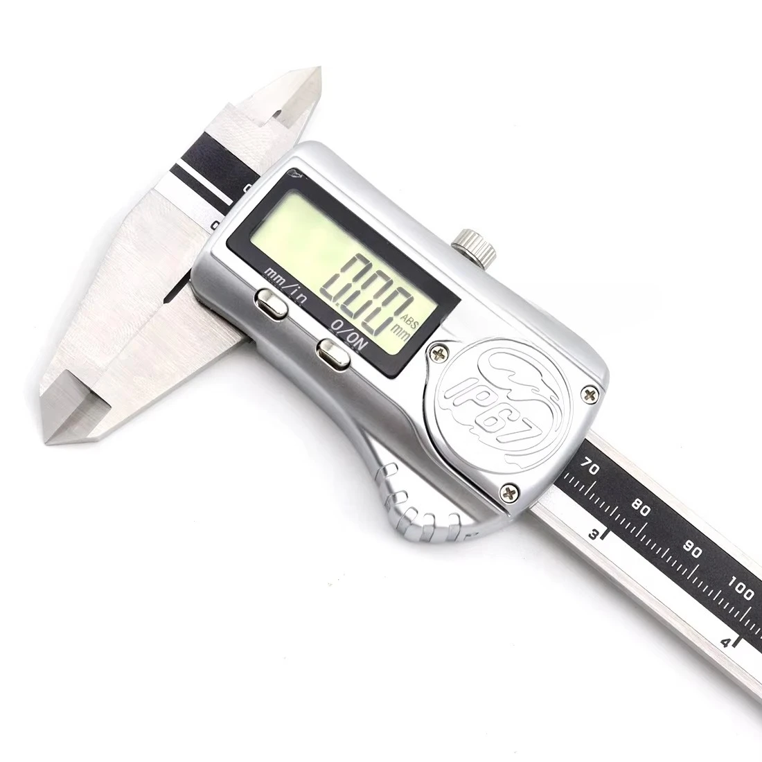IP67 Waterproof & Dustproof Digital Caliper, High Precision Stainless Steel Electronic Vernier Caliper