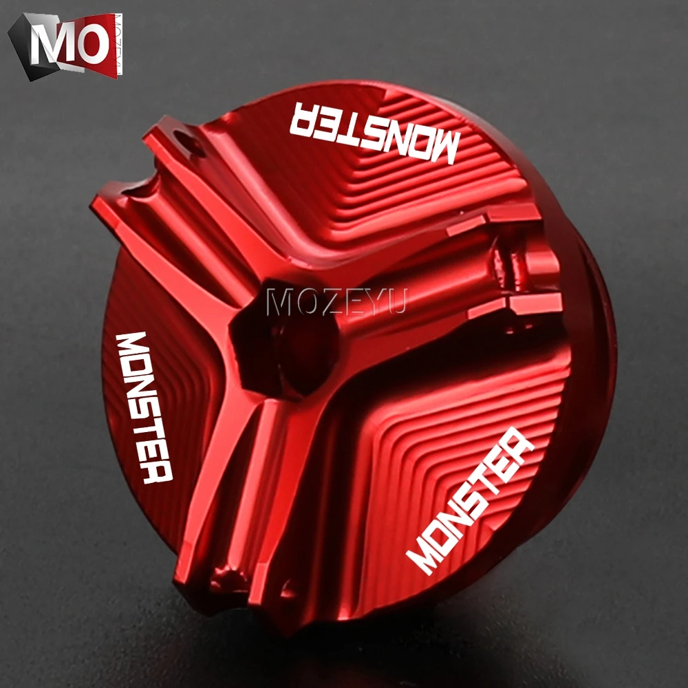 

Motorcycle CNC Aluminum Engine Oil Filler Cap Oil Plug Cover For DUCATI MONSTER 696 821 1100 1100/EVO 1200 S 1200S 821Monster