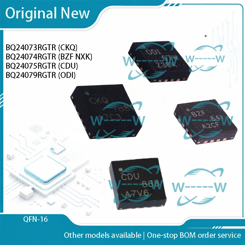 (5-30 PCS) BQ24073RGTR CKQ BQ24074RGTR BZF NXK BQ24075RGTR CDU BQ24079RGTR ODI BQ24073 BQ24074 BQ24075 BQ24079 IC CHIP QFN