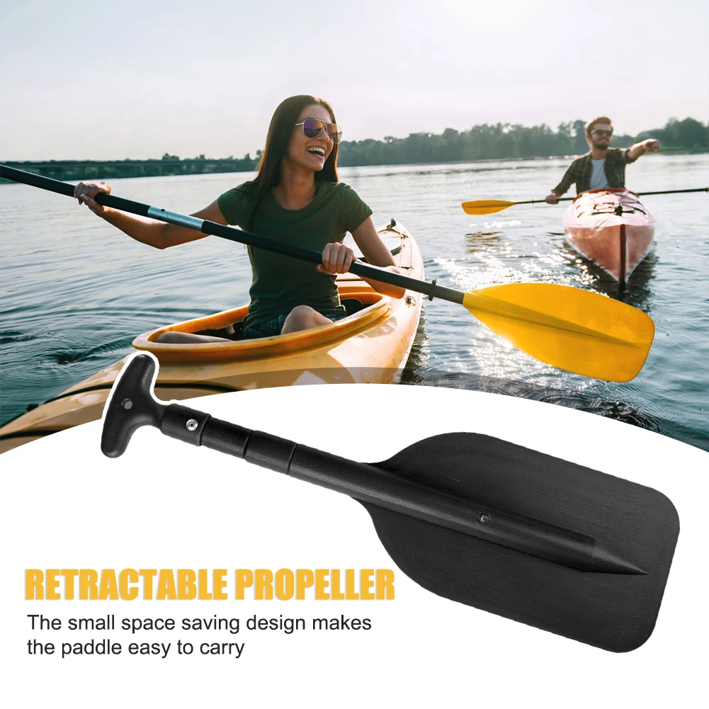 Float Boat Oar Retractable Kayak Paddle Inflatable Boating Aluminum Alloy Oar Safety Portable Telescoping Rafting Accessories