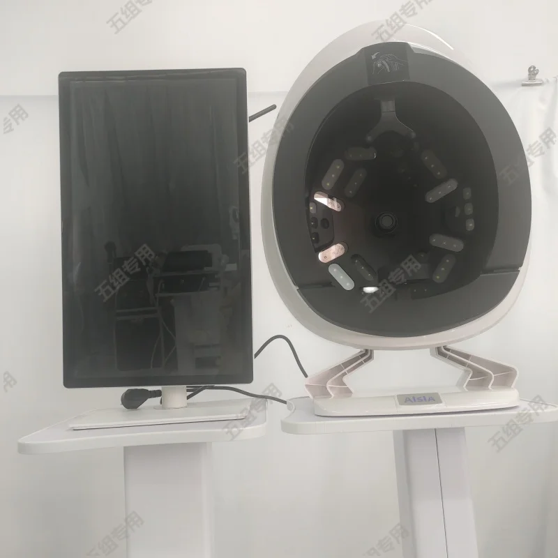 8 Spectra 3D Skin Mirror Skin Analysis Intelligent Mirror Wood Lamp Facial Scanner UV Skin Analyzer Machine Skin Analyzer