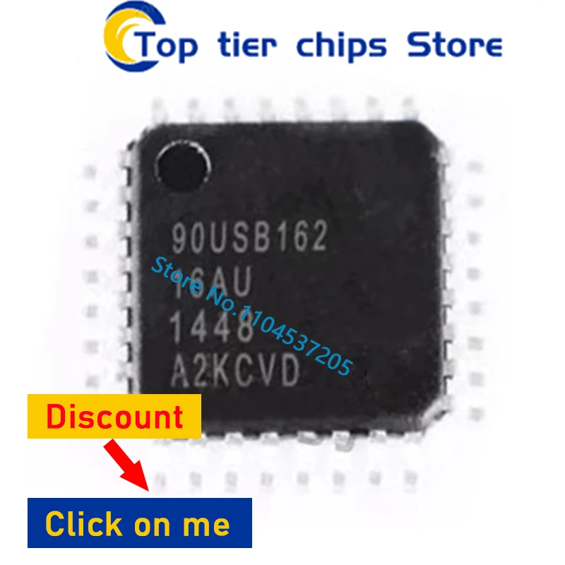 1-10pcs/lots AT90USB162 AT90USB162-16AU AT90USB162 -16AU TQFP-32 In Stock