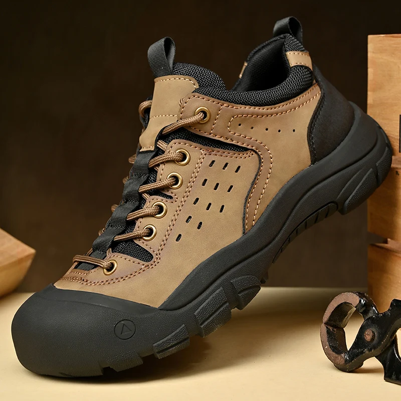 

shoes for man Breathable Casual Sneakers Outdoor hiking Shoes Cow leather Comfort Soft Soles Sneaker Designer shoes High Quality