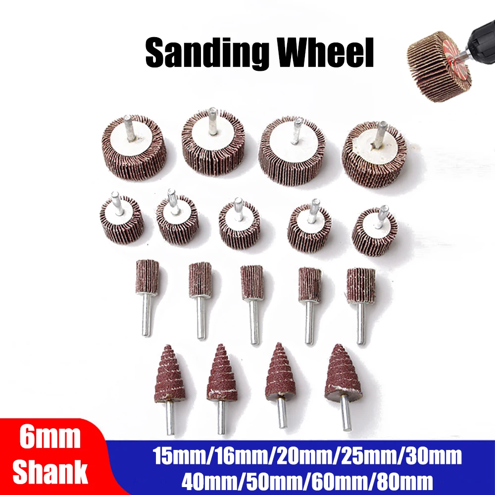 80 حصى 6 مللي متر الرملي رفرف القرص طحن عجلة بت 15-80 مللي متر طحن الصنفرة جلخ رئيس ل مطحنة دوارة أداة تلميع الطاقة #1