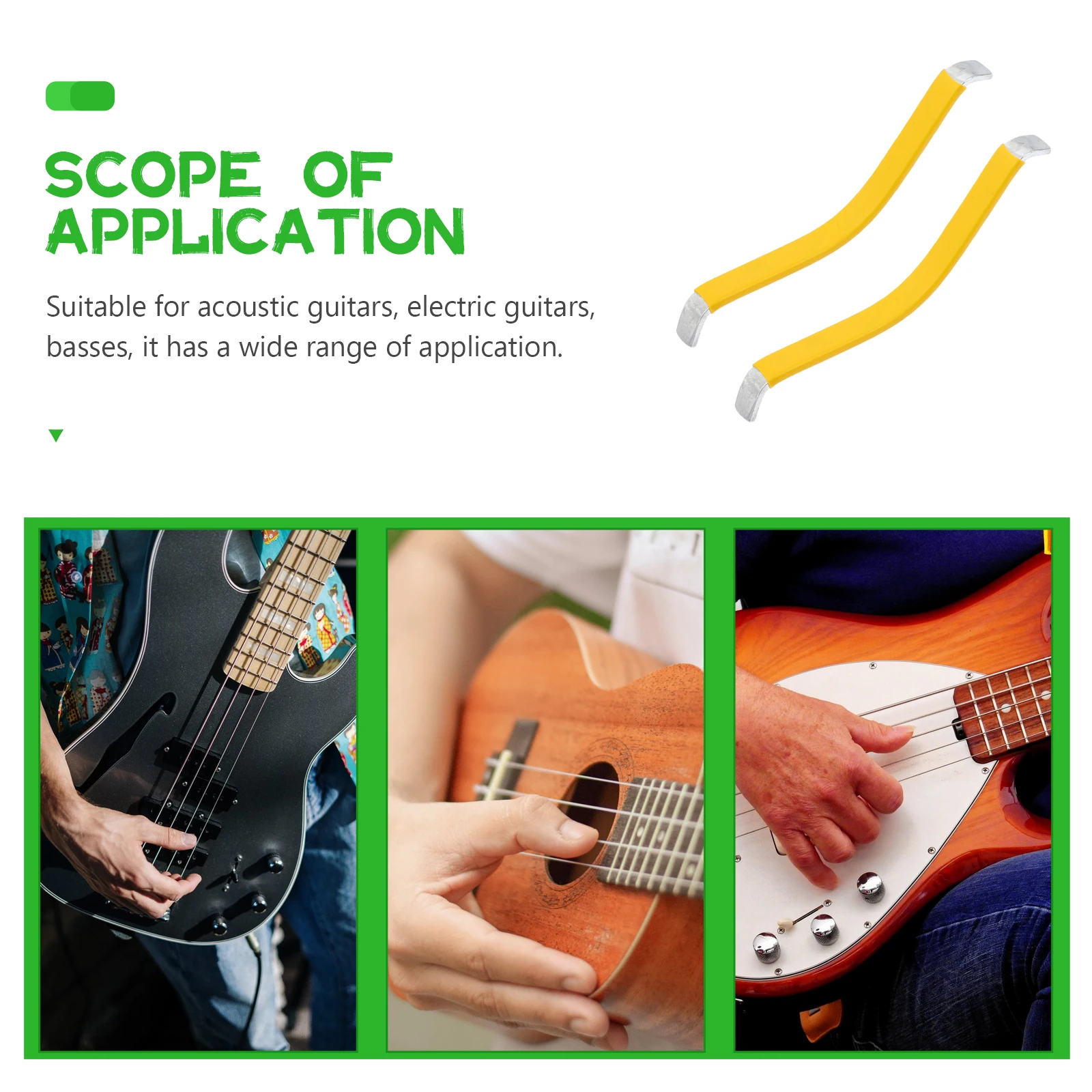 

2Pcs Guitar String Spreader Durable Tool for Fretboard Cleaning Polishing Suitable Acoustic Electric Guitars Basses Luthier