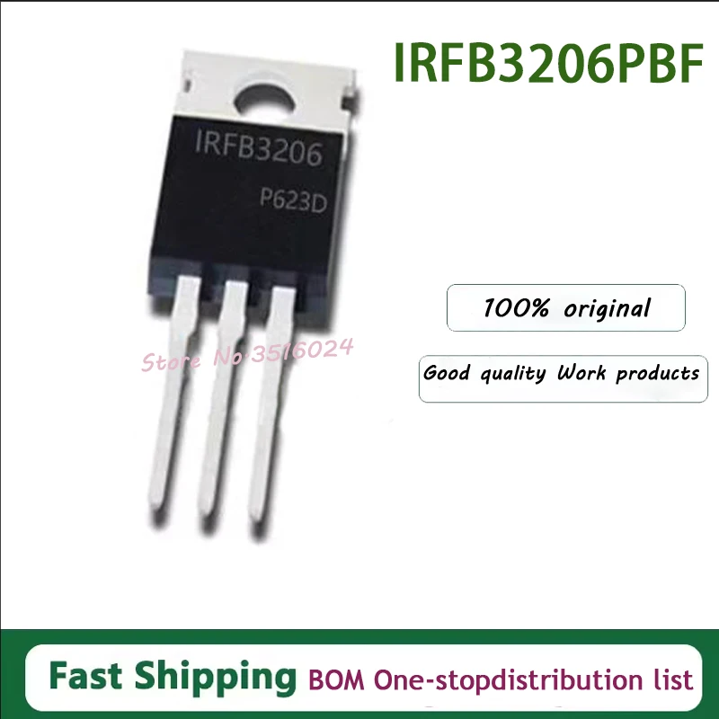 10PCS 100% Real Original New Imported IRFB3206 IRFB3206PBF TO-220