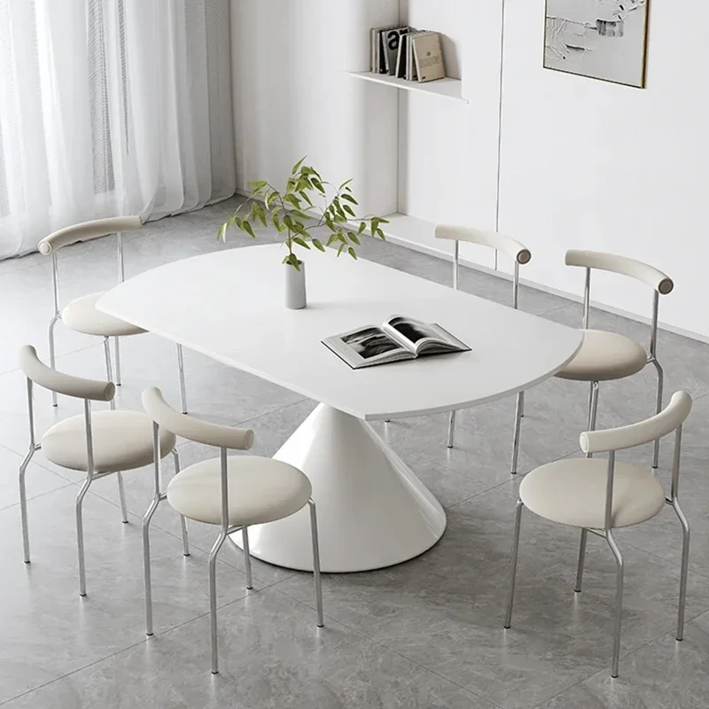 Round Folding Dining Table Chair Japanese Modern Design Dining Table Extension White Muebles De Cocina Kitchen Furniture