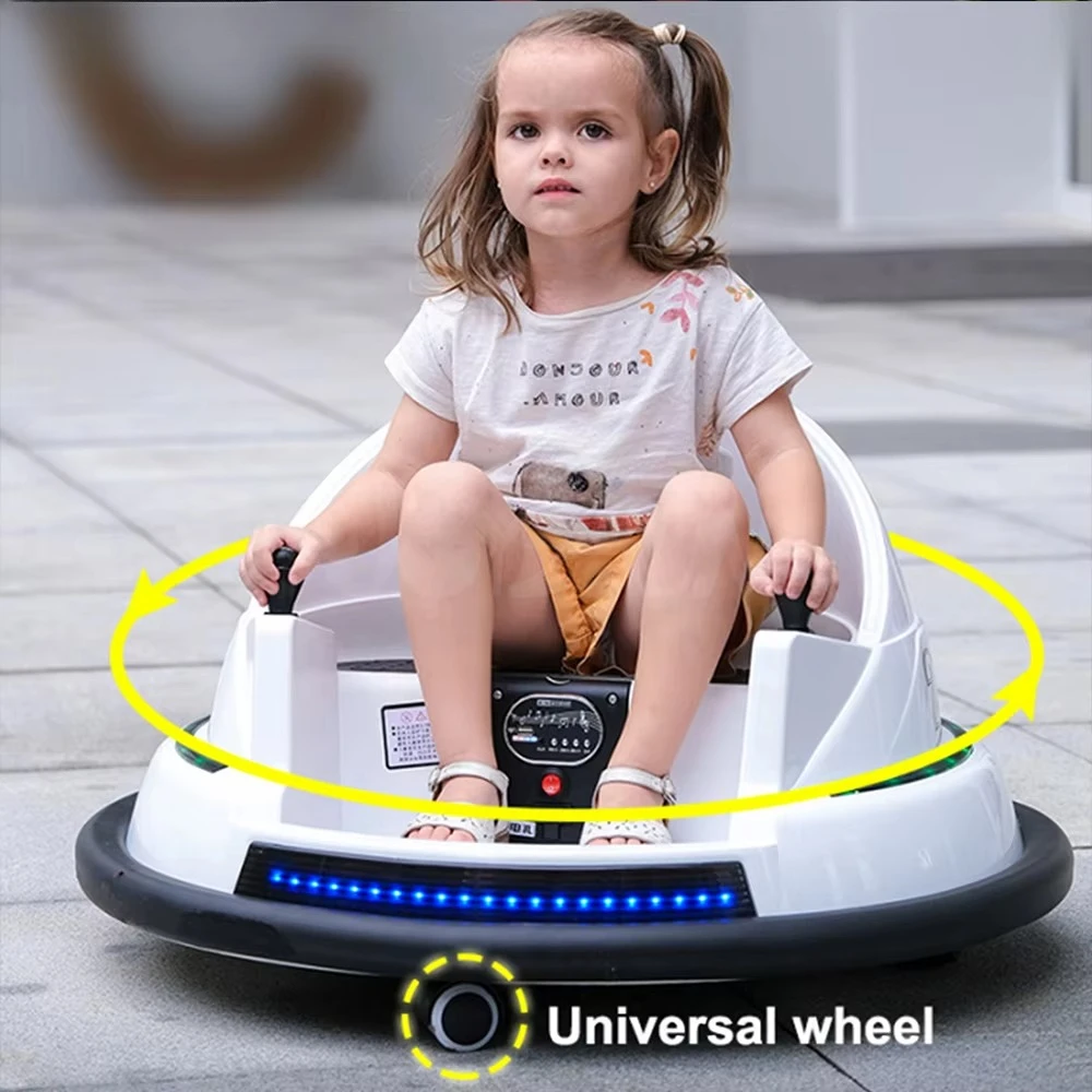 Popular Toddler Children Electric Ride on Car Bumper Toys 360 Degree Spin Kids Electric Battery Powered Bumper Cars for Baby