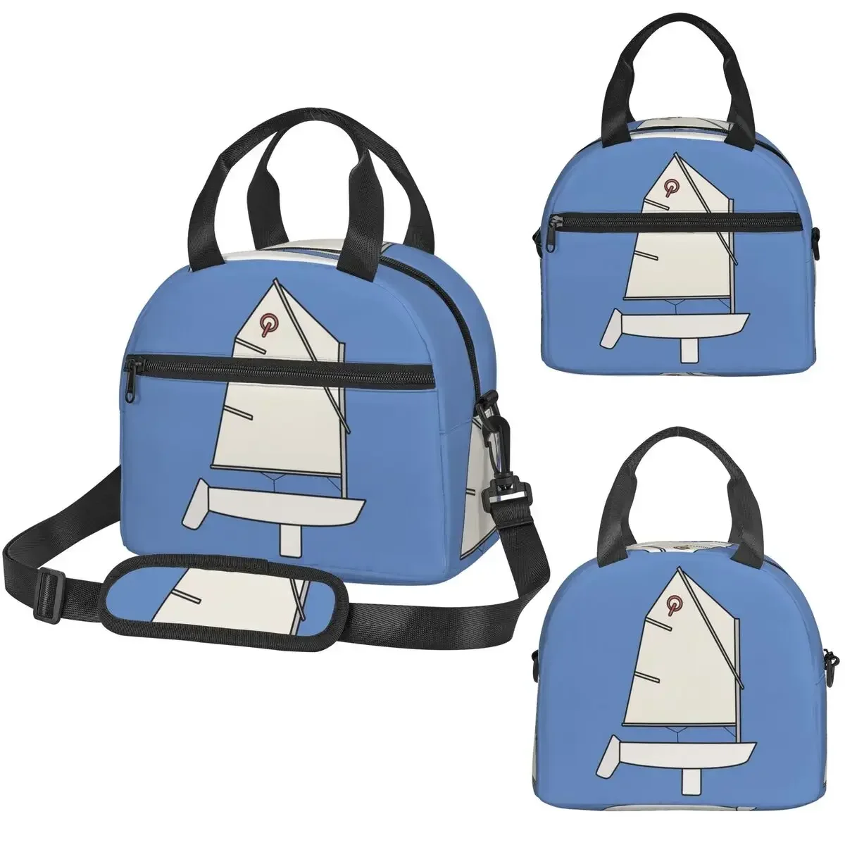 Sac à déjeuner isotherme Optimist Sailboat pour enfants, boîte thermique isotherme pour l'école, sacs à déjeuner étanches