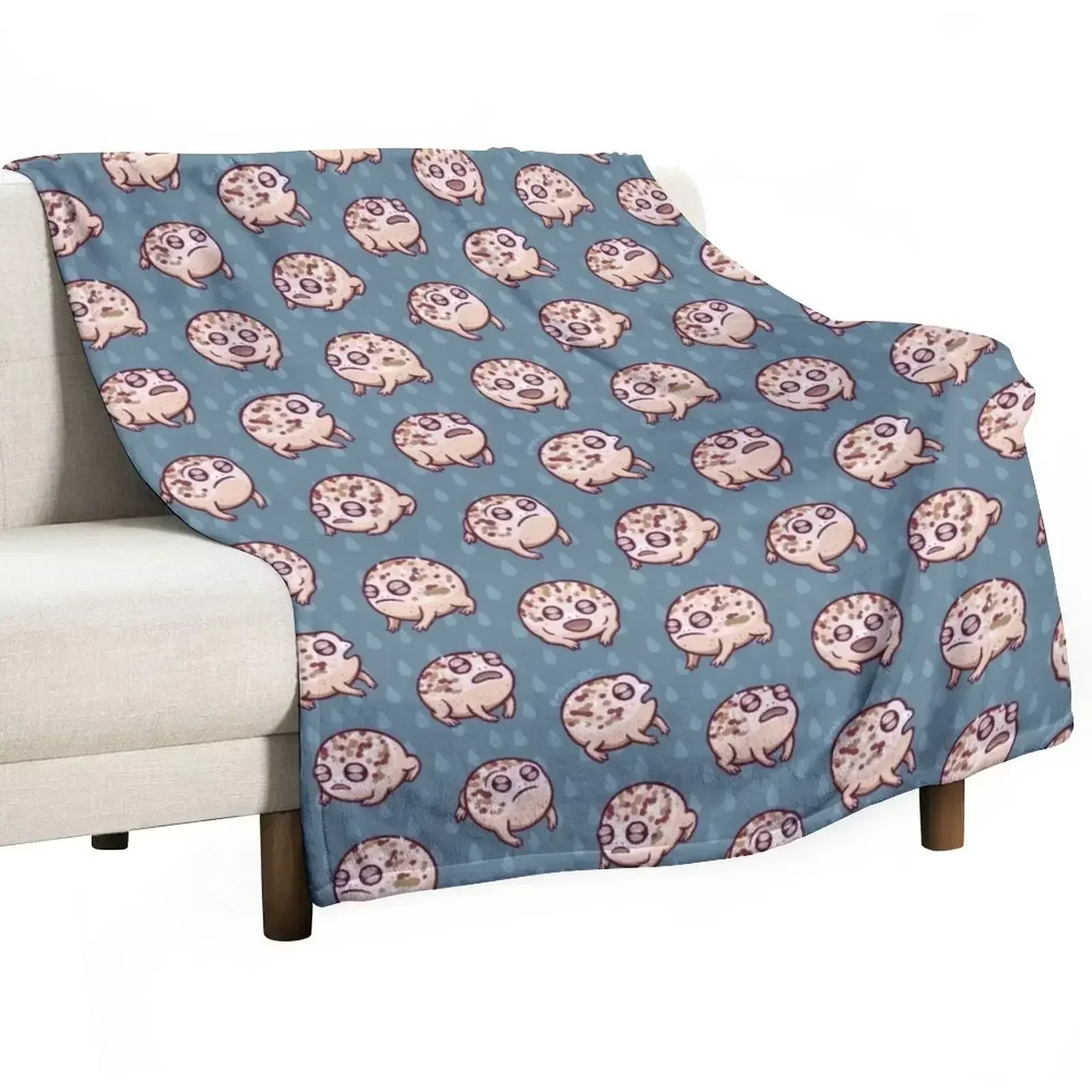 

Desert Rain Frog Throw Blanket Summer Cool Breathable Blanket for Sleeping
