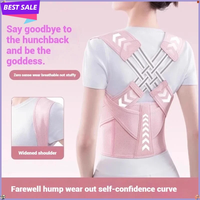 Adjustable Posture Corrector Back Spine Support Belt Unisex Shoulder Brace Yoga Gym Back Correction Corset for Men Women