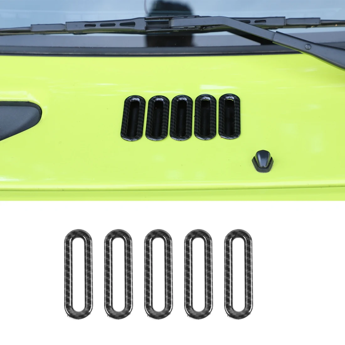 Car Air Inlet Outlet Vent Intake Decor Ring Stickers for Suzuki Jimny 2019 2020 2021 2022 Accessories ,ABS Carbon Fiber