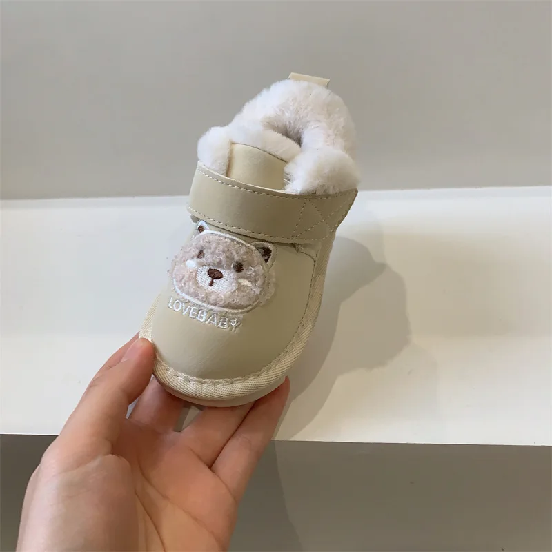 Botas Para Niña 2023 Winter Boot for Children  Cartoon Snow Boot Plush Boy Cotton Shoe Warm Girl Home Shoe High Top Shoe for Boy