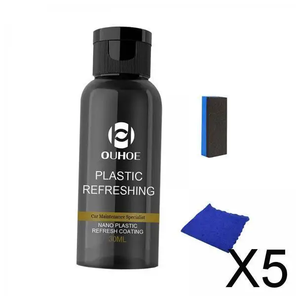 

5X Car Plastic Restorer Plastic Revitalizing Coating Agent for Trucks Cars