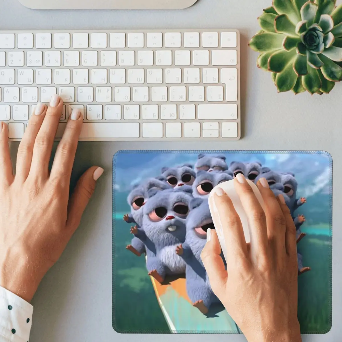 Animation Grizzy And The Lemmings Cartoon Anime Multi-size Mouse Pad Computer Keyboard Mouse Mat Gaming PC Laptop Desk Mat