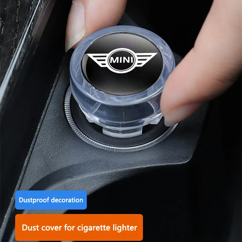 Cubierta de encendedor de cigarrillos de coche, funda protectora de botón, tapa antipolvo, accesorio Interior para BMW Mini Cooper S R55 R56 R50 R53