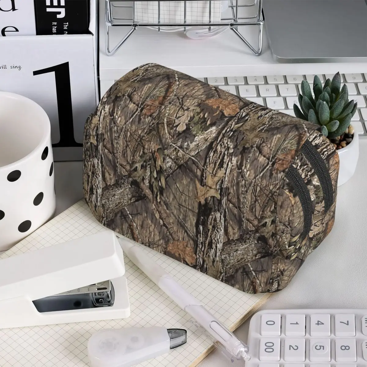 

Камуфляжный пенал Real Tree для школьников, сумка для ручек, канцелярских принадлежностей, органайзер для канцтоваров