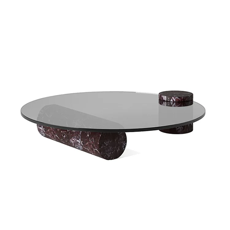 

Nordic, postmodern, creative, glass, coffee table, minimalist, art, marble