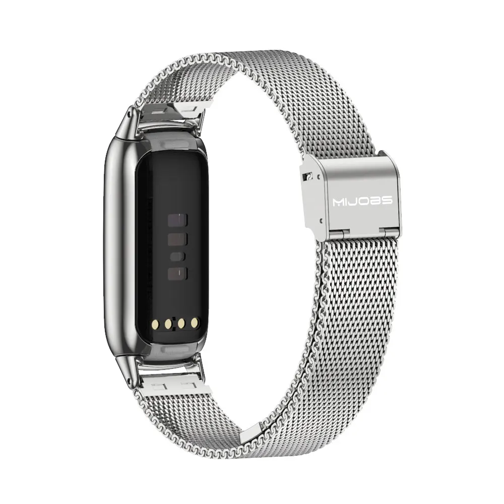 สำหรับ Fitbit Luxe สมาร์ทนาฬิกาสแตนเลสสตีลสร้อยข้อมือสายคล้องอุปกรณ์เสริมสำหรับ Fit Bit Luxe สายรัดข้อมือ Correa